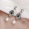 1920s Vintage Flapper Pearl Earrings Art Deco Earrings Roaring 20s Flapper Jewelry Wedding Dangle Earrings Women Gift view 2