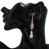 1920s Vintage Flapper Pearl Earrings Art Deco Earrings Roaring 20s Flapper Jewelry Wedding Dangle Earrings Women Gift view 4