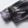 Boys Fall Shirt Flannel Long Sleeve Button Down Shirt Jacket Girl Boy Clothes 1-7 Years (Purple, 3-6 Months) view 3