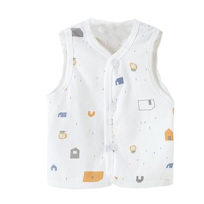 Baby Boys Girls Soft Cotton Vest Button Up Sleeveless Toddler Fuzzy Fall Winter Warm Vests Outerwear (G, 6-12 Months)