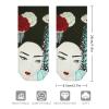 Japanese Geisha Ankle Socks Low Cut Non-Slip Socks No Show Sport Tab Socks for Men Women view 2