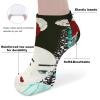Japanese Geisha Ankle Socks Low Cut Non-Slip Socks No Show Sport Tab Socks for Men Women view 4