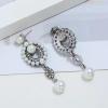 1920s Vintage Flapper Pearl Earrings Art Deco Earrings Roaring 20s Flapper Jewelry Wedding Dangle Earrings Women Gift view 3