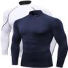 2/3 Pack Men's Compression Shirts Long Sleeve Workout Shirts Mock Turtleneck Athletic Base Layer Active Undershirts Tops view 1