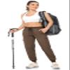 GymBrave Women's Athletic Jogger Pants Running Track Workout Lightweight Quick Dry Jogging Hiking Active Walk Sports Pant Brown XXL view 4