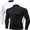 2/3 Pack Men's Compression Shirts Long Sleeve Workout Shirts Mock Turtleneck Athletic Base Layer Active Undershirts Tops