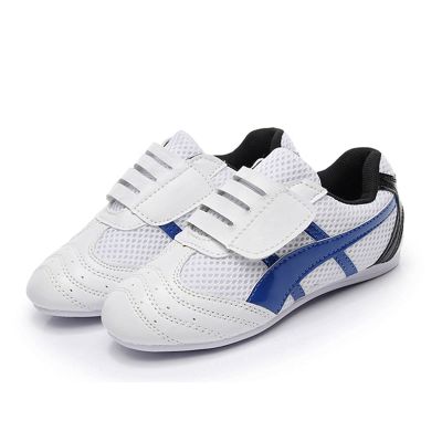 DAFLIN Taekwondo Shoes Men Women Kids Martial Art Shoes Karate Kung Fu Tai Chi Shoes Comfortable Lightweight Taekwondo Training Sports Shoes (Color : White, Size : 33 EU)