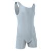 Vxuxlje Men's Adult Spandex Sleeveless One Piece Unitard Biketard Dance Leotard Body Suit Costume Gray Medium view 4