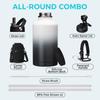 Half Gallon Water-Bottle with straw - 64oz Vacuum Insulated Water Bottles with Paracord Handle, Straw Spout Lids, Water Bottle Carrier Holder, Protective Cup Mat, 2 Liter Stainless Steel Water Jug view 2