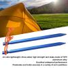 20 Pack Tent Stakes, V Shape Heavy Duty Tent Peg Aluminum Alloy Tent Stakes with Ropes for Outdoor Camping Tent Accessories(Blue) view 3