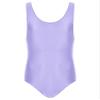 Jugaoge Mens Oily Glossy One Piece Bodysuit Swimming Suits Sleeveless Sports Swimwear Yoga Jumpsuit Purple X-Large view 3