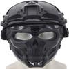 Aifordge Tactical Helmet Mask Protective Full Face Clear Goggle Skull Masks Dual Mode Wearing Design Adjustable Strap Costume Parties and Movie Props view 2