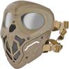Aifordge Tactical Helmet Mask Protective Full Face Clear Goggle Skull Masks Dual Mode Wearing Design Adjustable Strap Costume Parties and Movie Props view 4