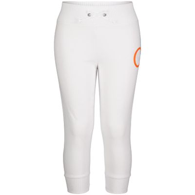 Calvin Klein Girls' Performance Sport Jogger Sweatpants with Rib Cuffs and Waistband, White Neowave, 7