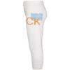 Calvin Klein Girls' Performance Sport Jogger Sweatpants with Rib Cuffs and Waistband, White Neowave, 7 view 2
