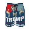 Trump Board Shorts Trump 2024 Fuck Your Feelings Swim Trunks Not Easy to Pilling Beach Shorts XL view 1