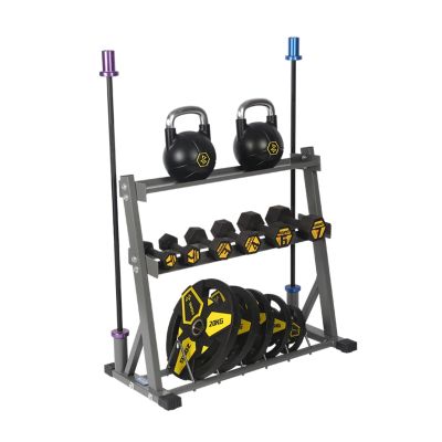 3tier Dumbbell Rack Stand, Weight Plate, Bumper Plate, and Bar Storage, Patented Design, Free Weight Rack, All-in-One Dumbbell Bench,Stand Only