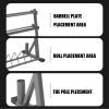 3tier Dumbbell Rack Stand, Weight Plate, Bumper Plate, and Bar Storage, Patented Design, Free Weight Rack, All-in-One Dumbbell Bench,Stand Only view 3