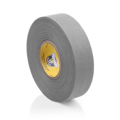 Howies Hockey - Gray Hockey Tape 1 Pack - Cloth Stick Tape - Strong, Long-Lasting Adhesive for Stick Blade, Lacrosse, Baseball - 1 Inch x 24 Yards - Professional Quality