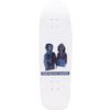 The Heated Wheel Backyard BBQ Skateboard Deck -9.5x32 White - Assembled AS Complete Skateboards view 1