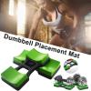BELUND Dumbbell Bracket Mat, 1 Pair Dumbbell Rack Storage Frame Stand Floor Protection Holder Home Gym Equipment,2 (Size : 7.6X3.9in) view 4