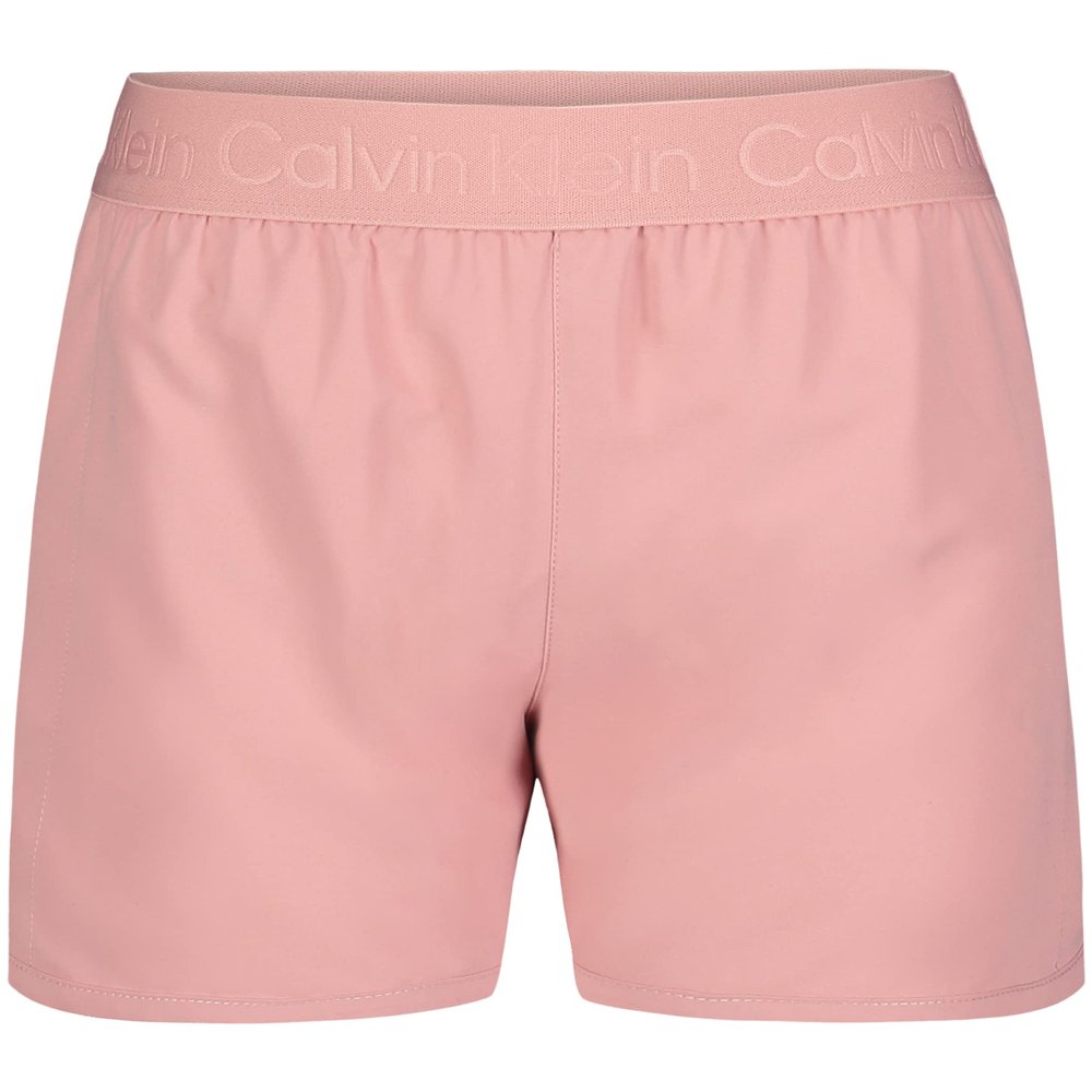 Calvin Klein Girls' Performance Running Shorts, Quick-Drying Mesh, Elastic Waistband & Pull-On Style, Rose Tan Tulip, 7