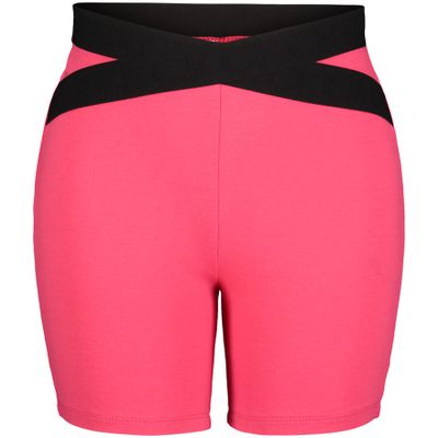 Calvin Klein Girls' Performance Bike Shorts, Soft & Stretchy with Flat Waistband & Snug Fit, Azalea Cross, 8-10