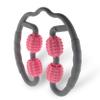 5 STAR SUPER DEALS Quad Roller Massage Stick- U Shaped 360 Deep Massage Ball Tool to Relieve Arm, Leg, Neck Muscle Soreness Stiffness and Tight Muscles (Pink) view 1