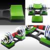 BELUND 2pcs Dumbbell Bracket Mat,Portable Dumbbell Rack Storage Frame Stand Floor Protection Holder Home Gym Equipment (Size : 9.6X4.1in) view 4