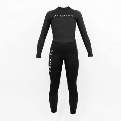 AQUATEC Full Length Kids Wetsuit - 6 Size Options [5-16 Years] (4/3mm Thickness, 11-12 Years)