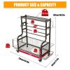 Dumbbell Rack Stand, Home Gym Storage for Dumbbells Kettlebells Yoga Mat and Balls, All in One Workout Storage with Wheels,Stand Only view 2