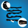 Rock-N-Rescue Daisy Chain - 37 Inches Long, 10 Pockets, 15.5 kN, Nylon Multi-Loop Sling, Made in USA, Rock Climbing, Firefighter, and Rescue Gear, Black view 3
