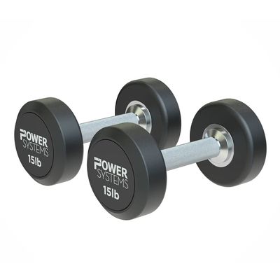 Power Systems ProStyle Round Rubber Dumbbell Pairs (10)