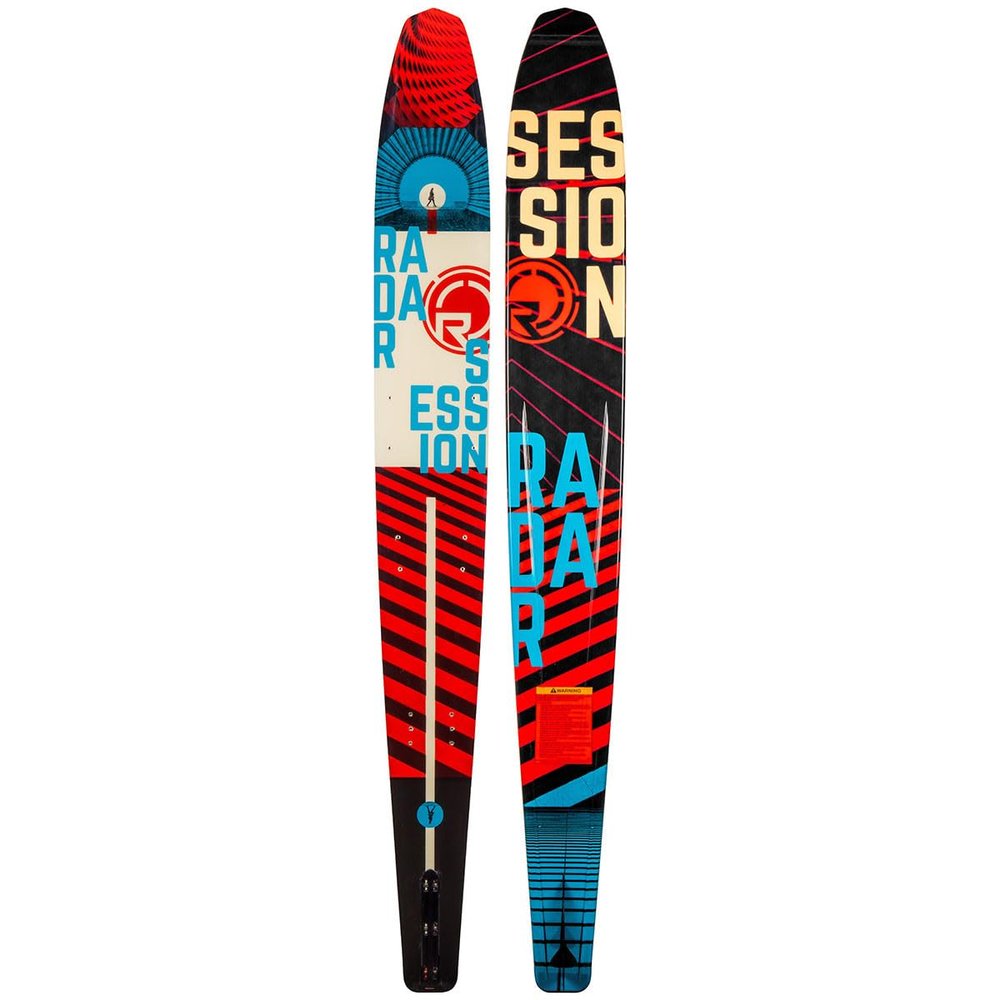 Radar Water Ski 65" - Men's Session - Black / Red / Blue
