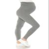 Leggings Depot Women's Maternity Leggings Over The Belly Pregnancy Casual Yoga Tights (Heather Grey, 3X) view 1
