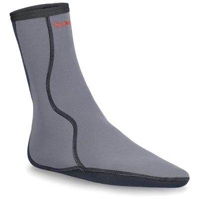 Simms Neoprene Wading Socks for Fly Fishing  Abrasion-Resistant and Comfortable Wet Wading Socks (Steel, Small)