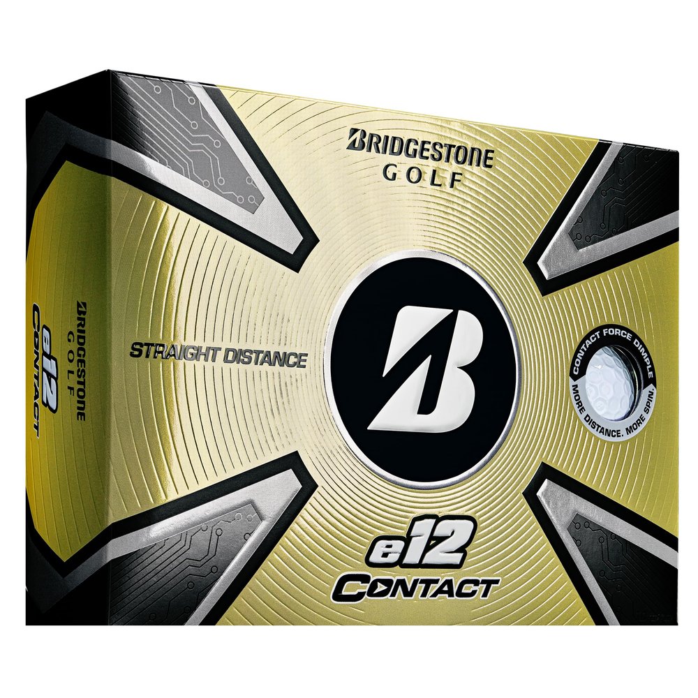2023 Bridgestone Golf e12 Contact Golf Balls, White