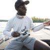 Simms SolarFlex Crewneck Long Sleeve Fishing Shirt for Men: UPF 50+ Sun Protection, Quick-Dry, Odor-Resistant (Sunrise/Sun Glow, Large) view 4