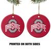 GRAPHICS & MORE The Ohio State University Primary Logo Porcelain Holiday Christmas Tree Ornament - 2.8" (7.1 cm) view 2