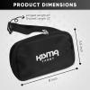 Kisma Designer Fanny Pack for Women and Men with Cute, Comfortable Style, Storage Organizer Pockets, and Hands-Free Adjustable Waist Belt, Classic Black view 3