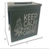 Ammo Can Man | Laser Engraved KEEP CALM AND GO CAMPING | Grade 1 Military Ammo Cans | 30 Cal, 50 Cal or Fat 50 with Locking Kit Option (50 Cal - Grade 1 - Go Camping) view 2