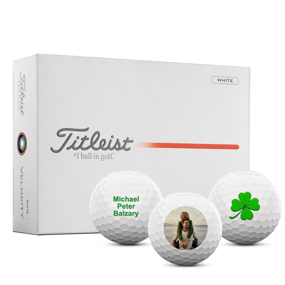 Titleist Velocity Personalized Logo Golf Balls | 2 Pole