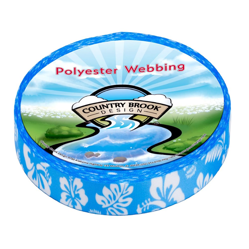 Country Brook Design - Blue Hawaiian Photo Quality Polyester (1/2 Inch, 20 Yards)