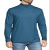 Men's Long Sleeve Mock Neck Turtleneck Teal 3X view 1