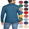 Men's Long Sleeve Mock Neck Turtleneck Teal 3X view 3