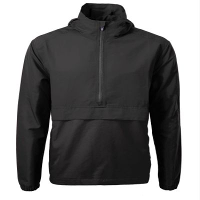 Cutter & Buck Mens Charter Eco Recycled Anorak Jacket, Black, Large US