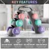 BELUND 3tiers Dumbbell Rack, Foldable Dumbbell Stand with Handle, Easy to Carry, Suitable for Home and Outdoor Carry at Any Time view 3