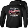 Ford Bronco Long Sleeve Shirt This is Bronco Country Est 1966-Black-Medium view 1