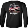Ford Bronco Long Sleeve Shirt This is Bronco Country Est 1966-Black-Medium view 3