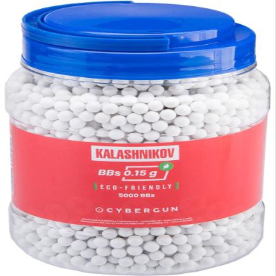 Evike Airsoft - Kalashnikov Licensed Outdoor Safe PLA Precision 0.15g Airsoft BBS (Quantity: 5000 Rounds)